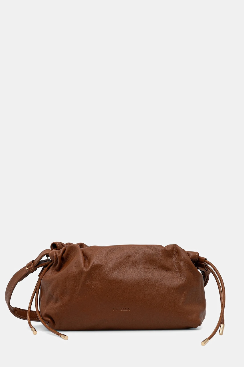 Marella poșetă de piele culoarea maro, 2523519037200