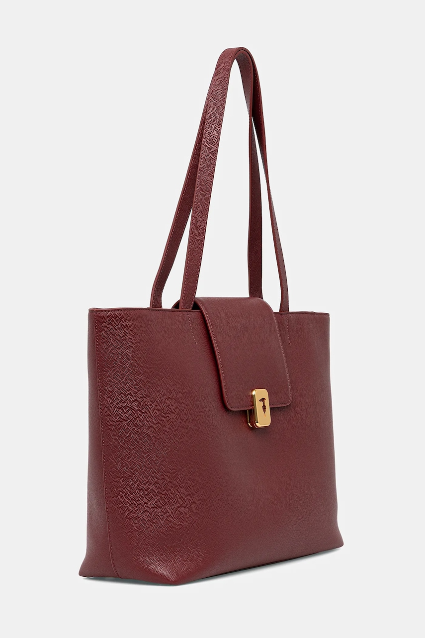Кожаная сумочка Trussardi цвет бордовый Z605E106078N Кожаная сумочка Trussardi цвет бордовый Z605E106078N