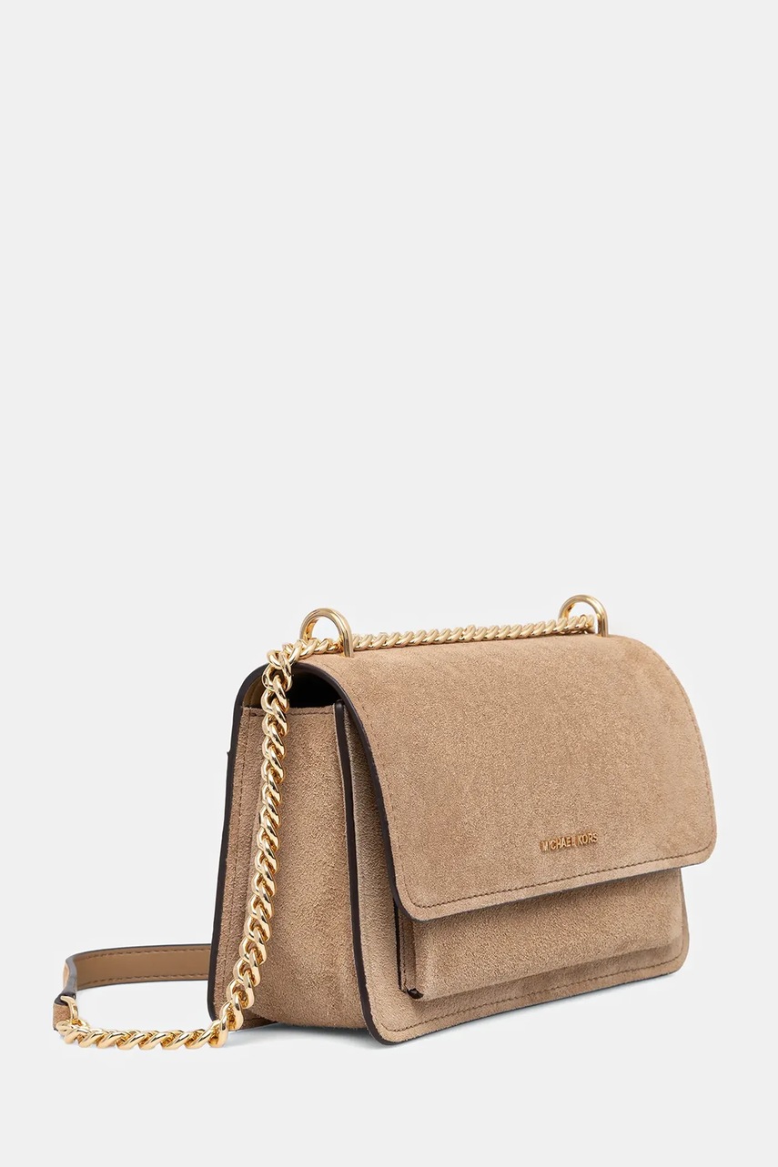 Замшевая сумочка MICHAEL Michael Kors цвет бежевый 30F5GC7L3S
