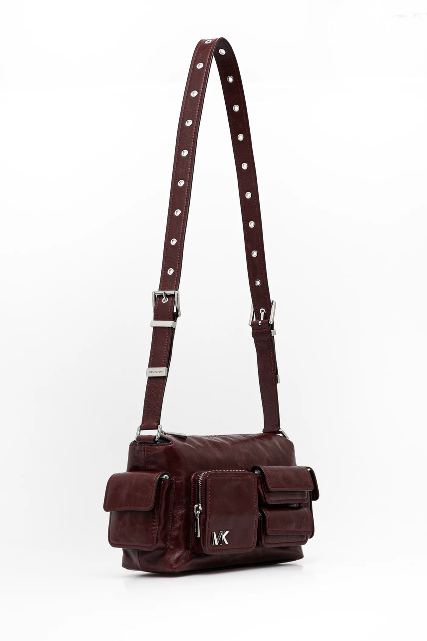 Кожаная сумочка MICHAEL Michael Kors цвет бордовый 30S5SM3L8Y