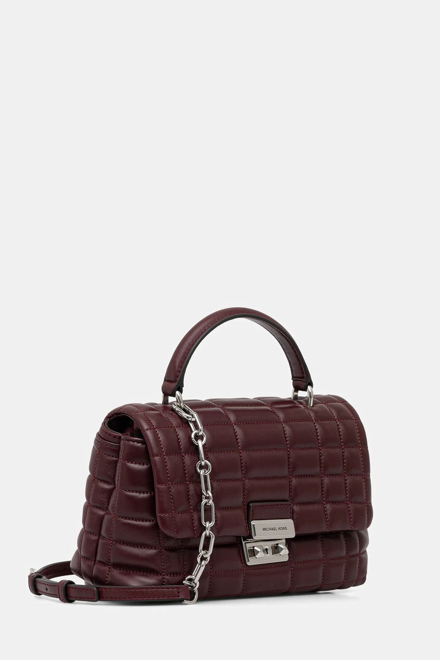 Кожаная сумочка MICHAEL Michael Kors цвет бордовый 30F5S2RS2L