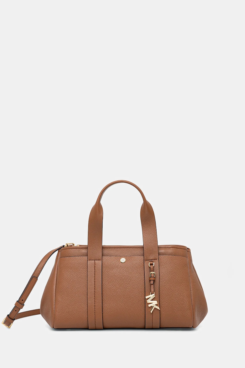 Levně Kožená kabelka MICHAEL Michael Kors hnědá barva, 30T5G1ZS1L