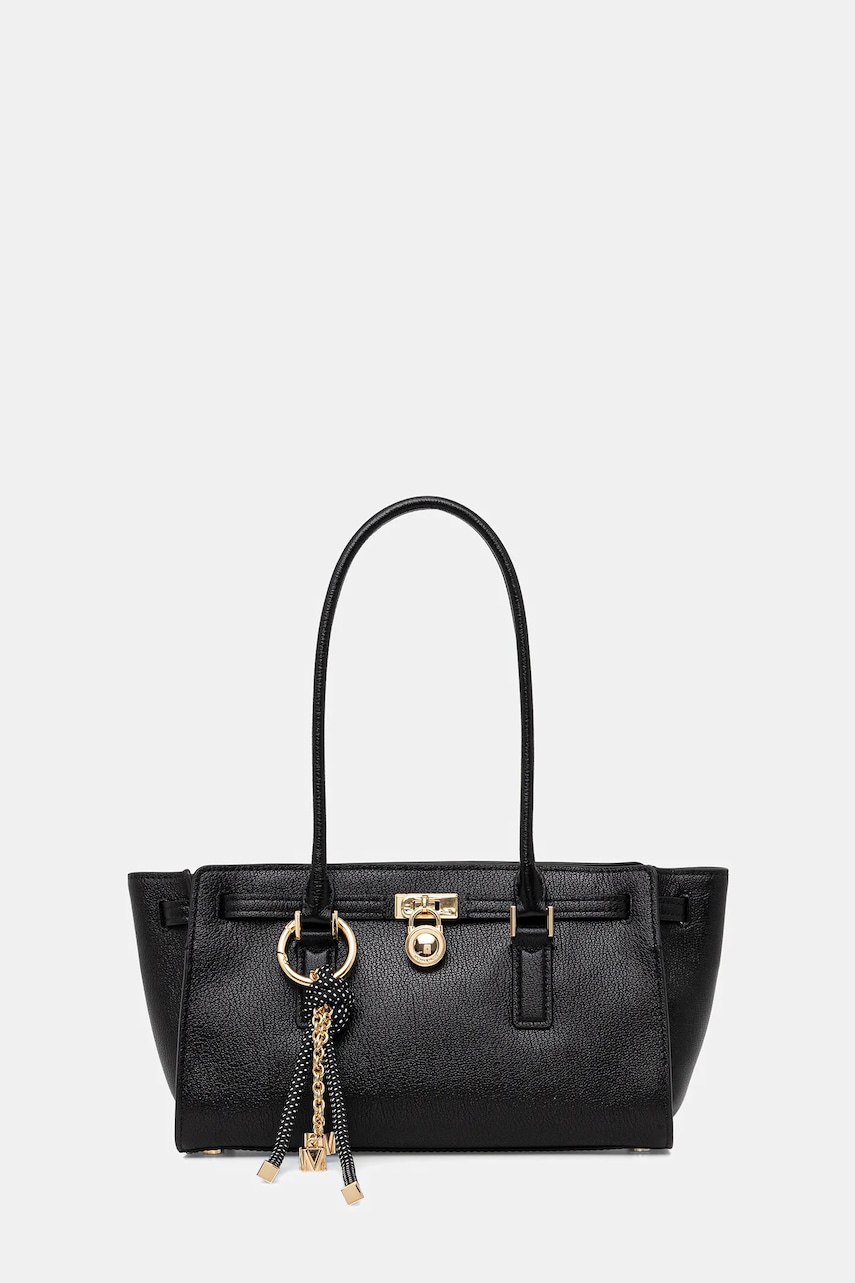 MICHAEL Michael Kors poșetă de piele culoarea negru, 30F5GNXT0L