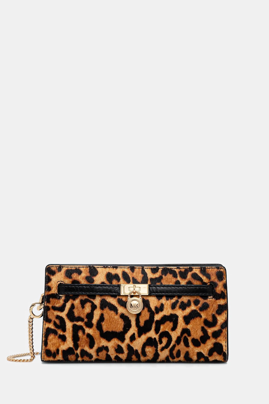 Levně Kožená kabelka MICHAEL Michael Kors hnědá barva, 32F5GNXC0H