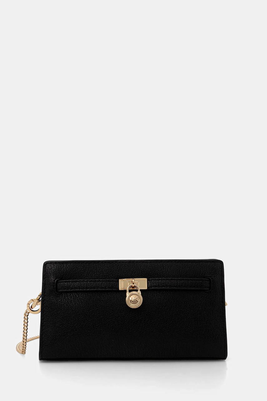 MICHAEL Michael Kors poșetă de piele culoarea negru, 32F5GNXC0L