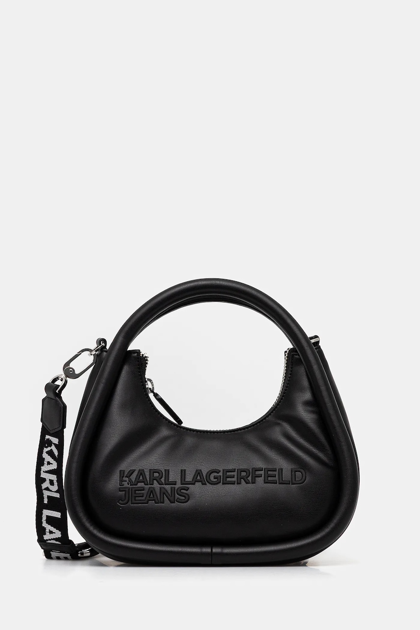 Karl Lagerfeld Jeans poșetă culoarea negru, A4W30152