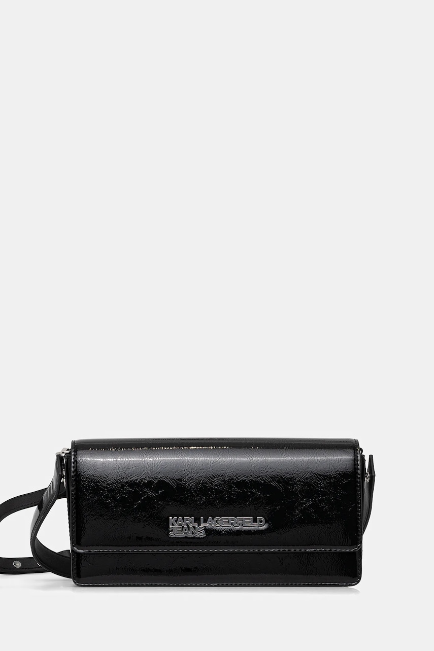Karl Lagerfeld Jeans poșetă culoarea negru, A4W30174