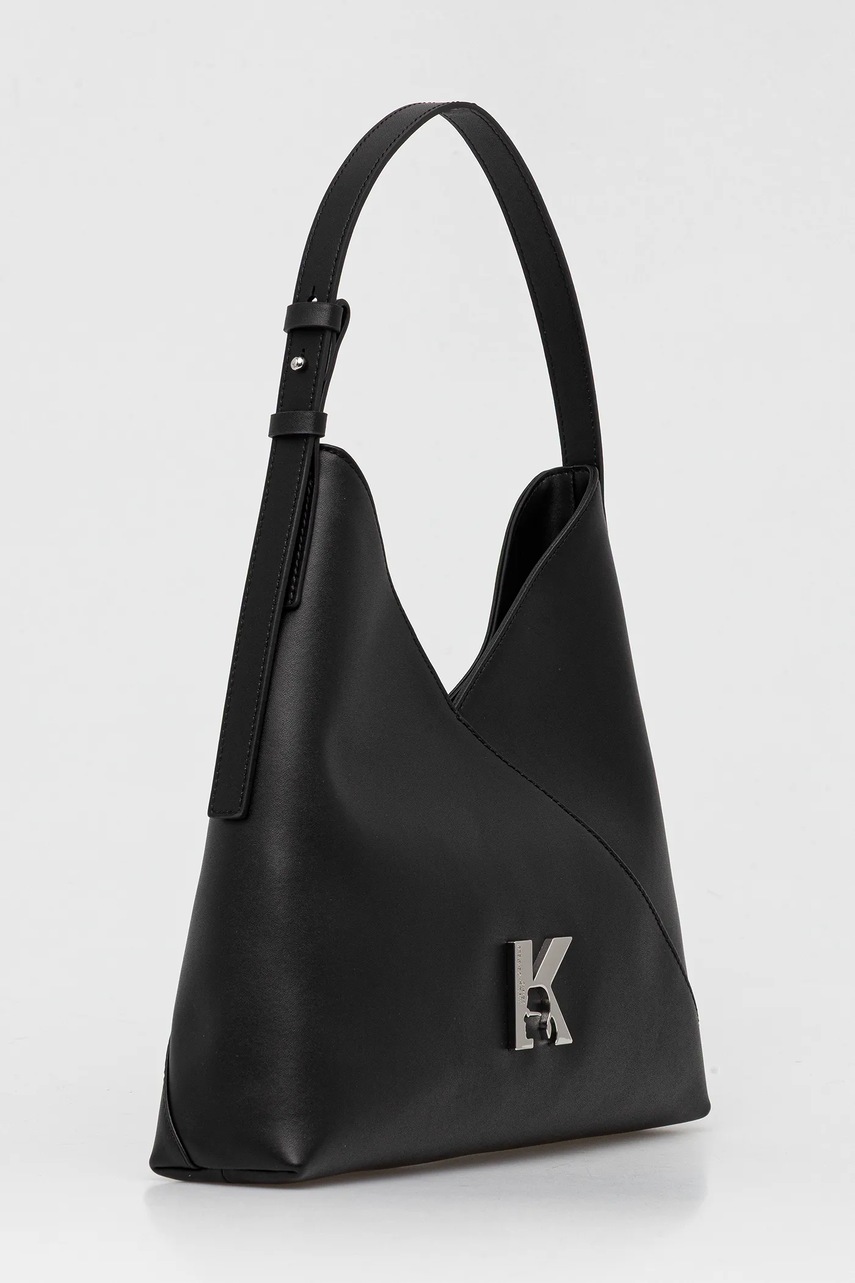 Кожаная сумочка Karl Lagerfeld Jeans цвет чёрный A4W30247