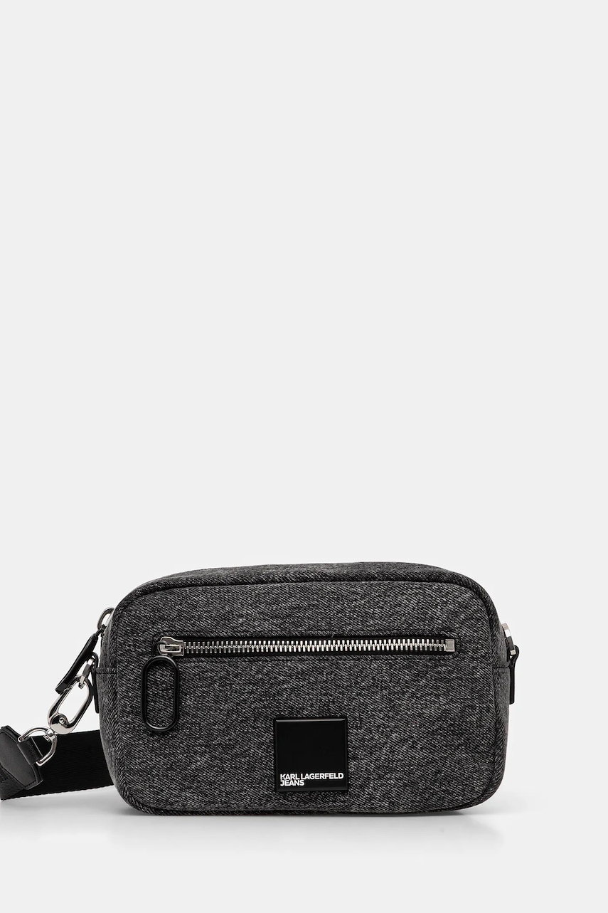 Karl Lagerfeld Jeans poșetă culoarea gri, A4W30238