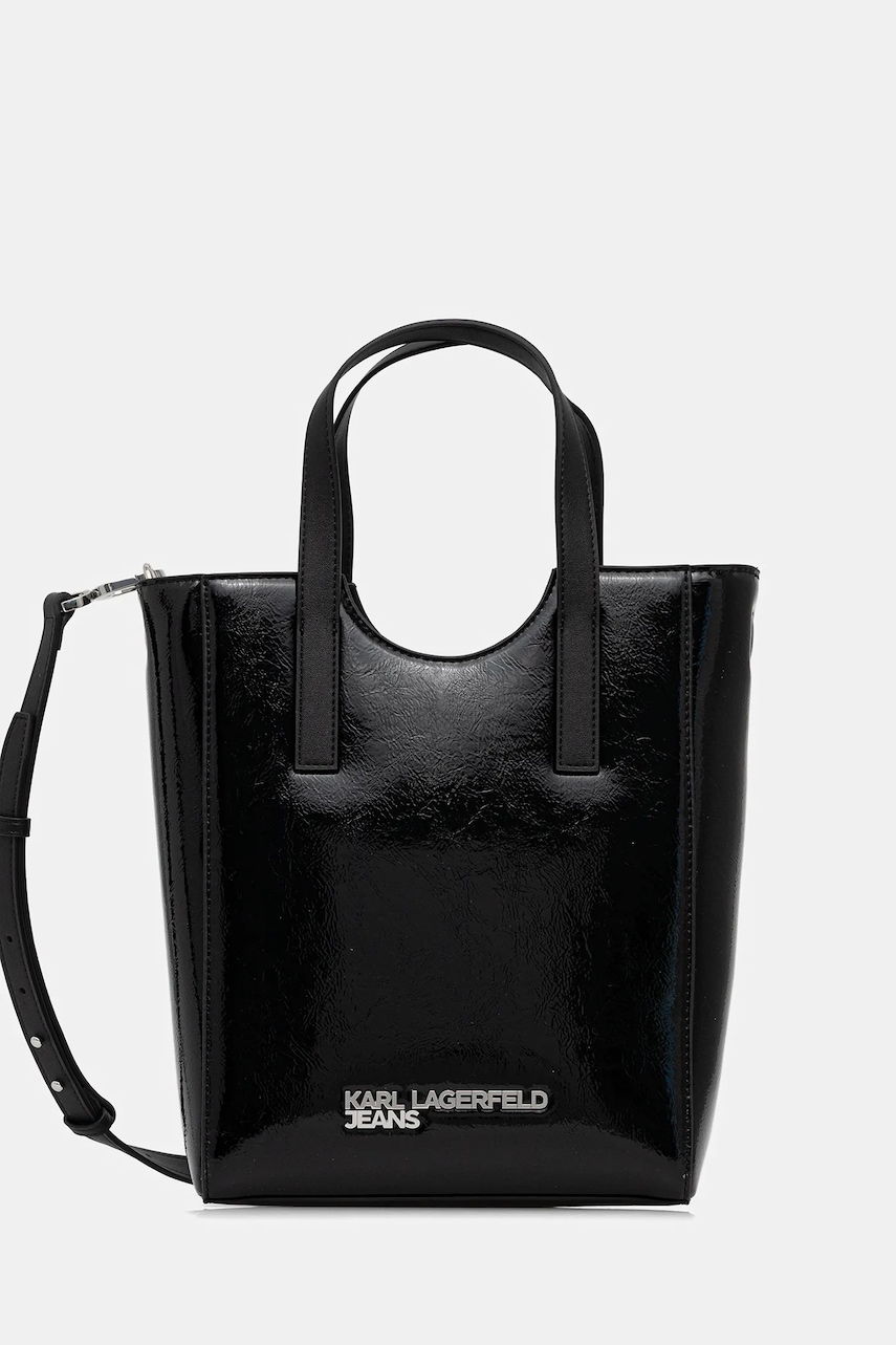 Karl Lagerfeld Jeans geantă culoarea negru, A4W30168
