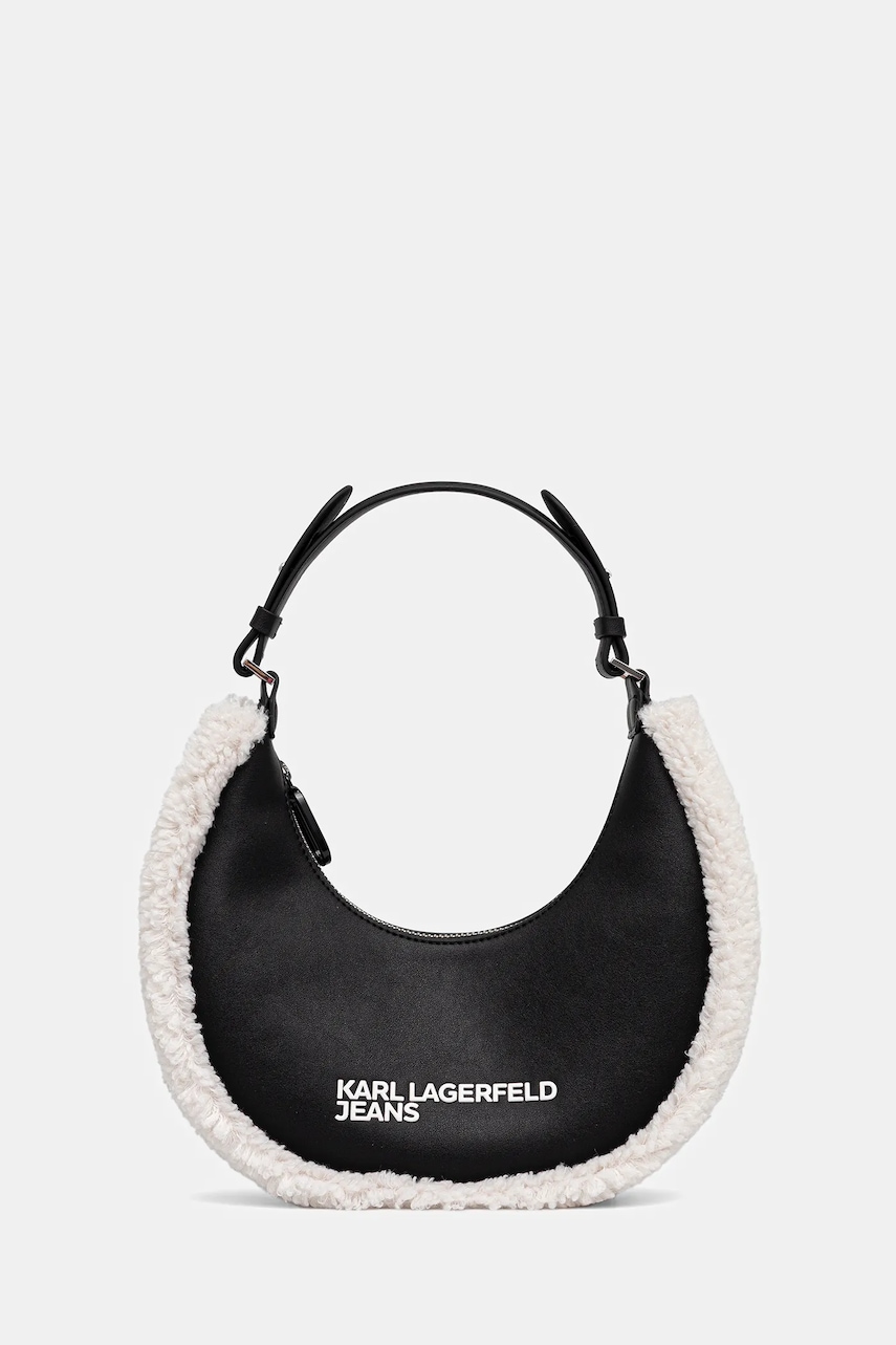 Karl Lagerfeld Jeans poșetă culoarea negru, A4W30229