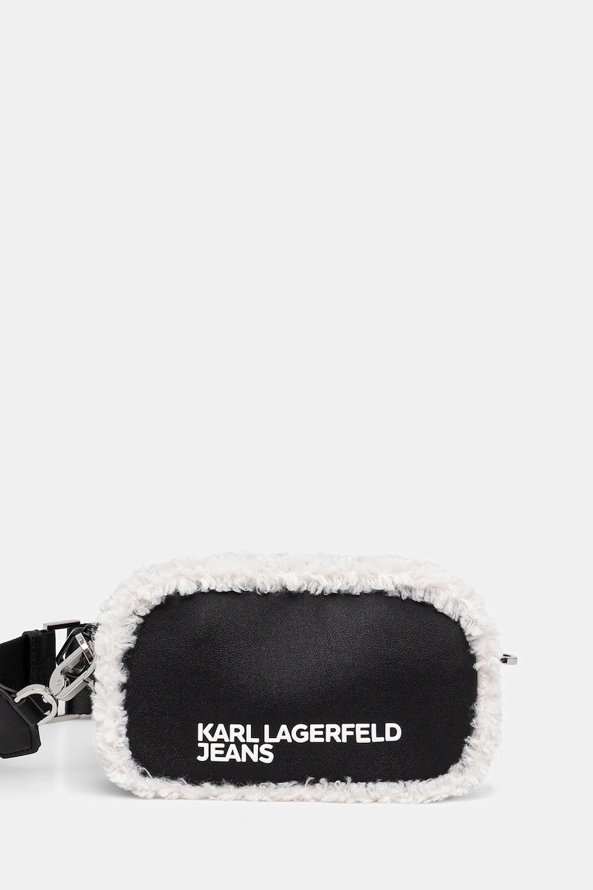 Karl Lagerfeld Jeans poșetă culoarea negru, A4W30233