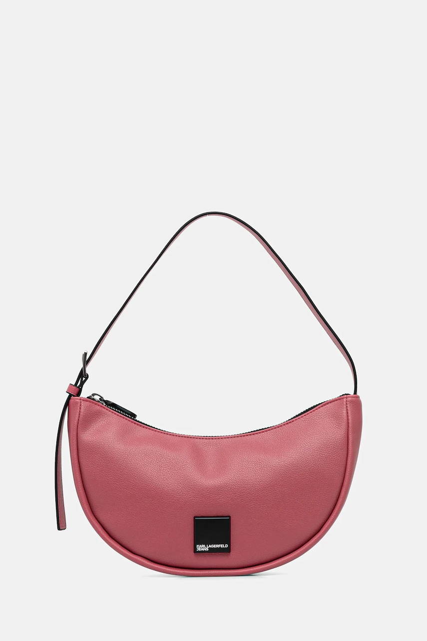 Karl Lagerfeld Jeans geantă culoarea roz, A3W30206