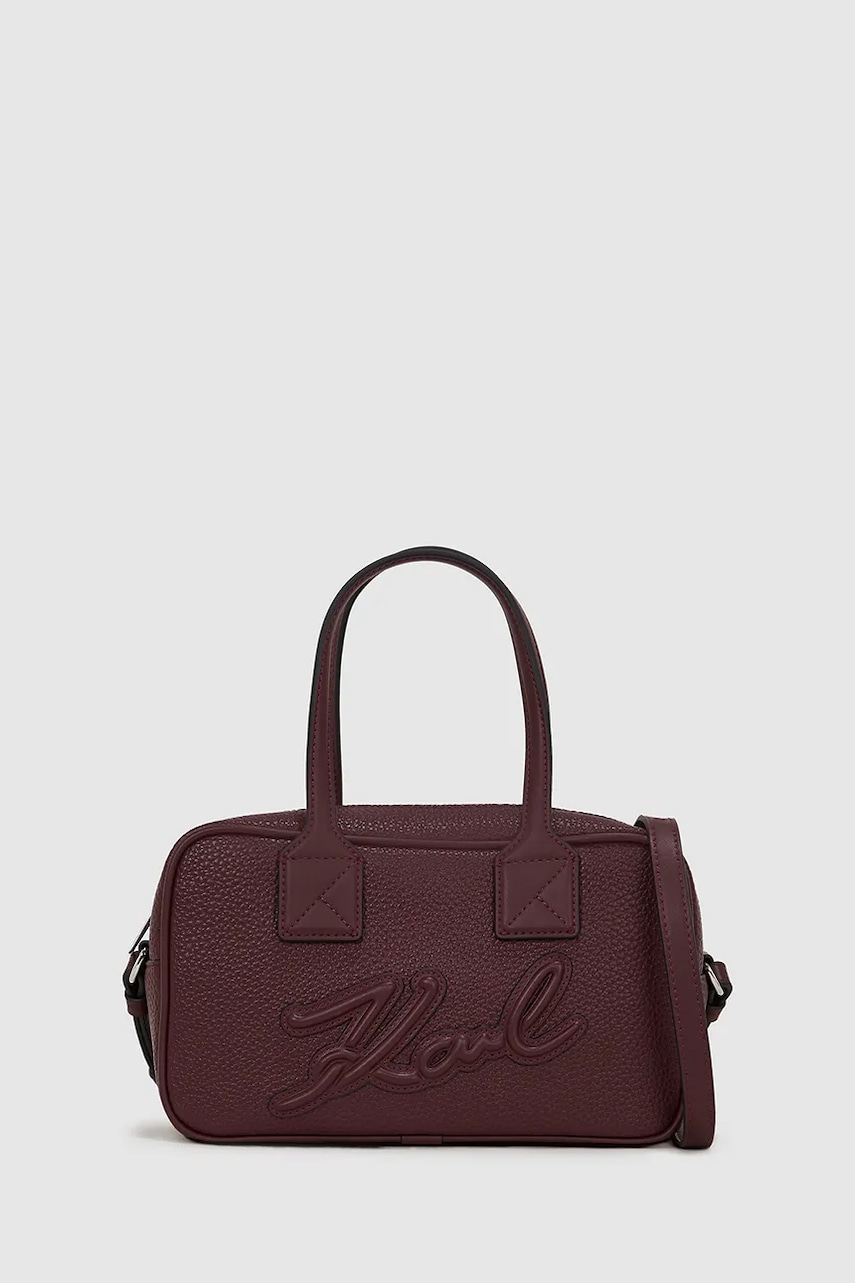 Karl Lagerfeld poșetă culoarea bordo, A4W30047