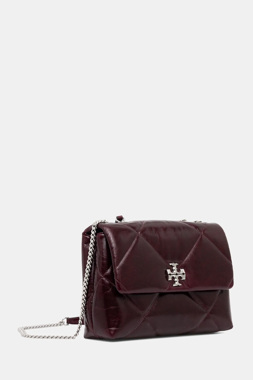 Кожаная сумочка Tory Burch Kira Diamond цвет красный 169325.500