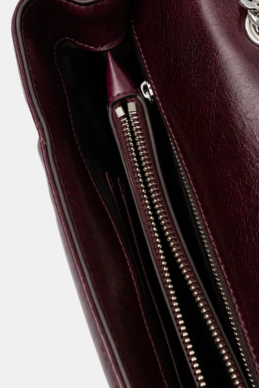 Δερμάτινη τσάντα Tory Burch Kira Diamond χρώμα: κόκκινο, 169325.500 φωτογραφία