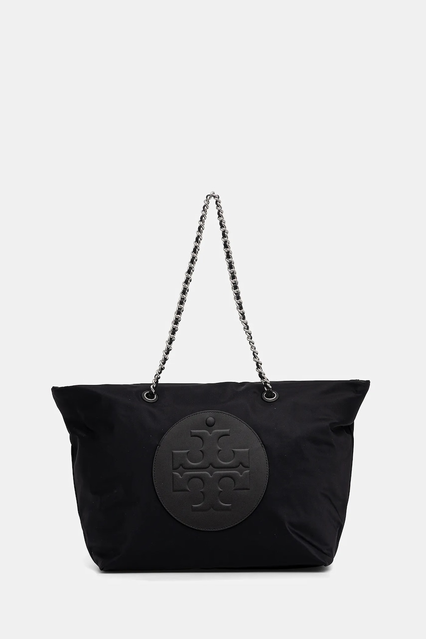 Tory Burch geantă Ella Chain Zip Tote culoarea negru, 171639.001