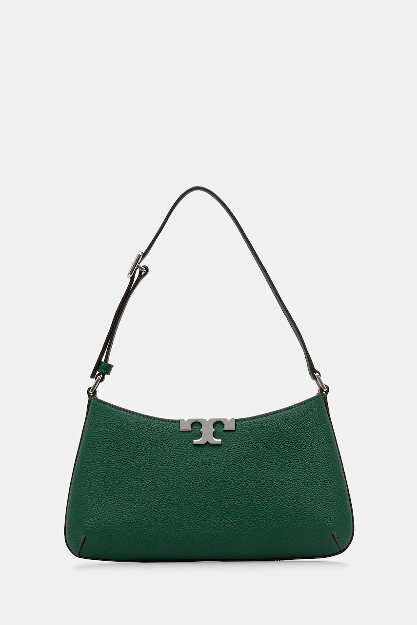 Tory Burch geantă de bumbac Eleanor Soft Slim culoarea verde, 174850.301