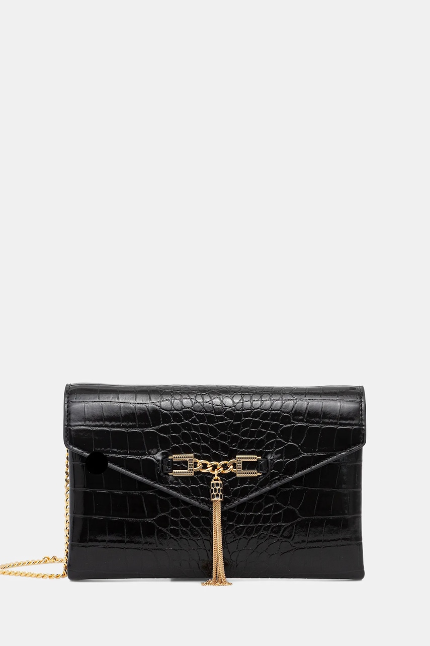 Elisabetta Franchi poșetă culoarea negru, BS56A57E2