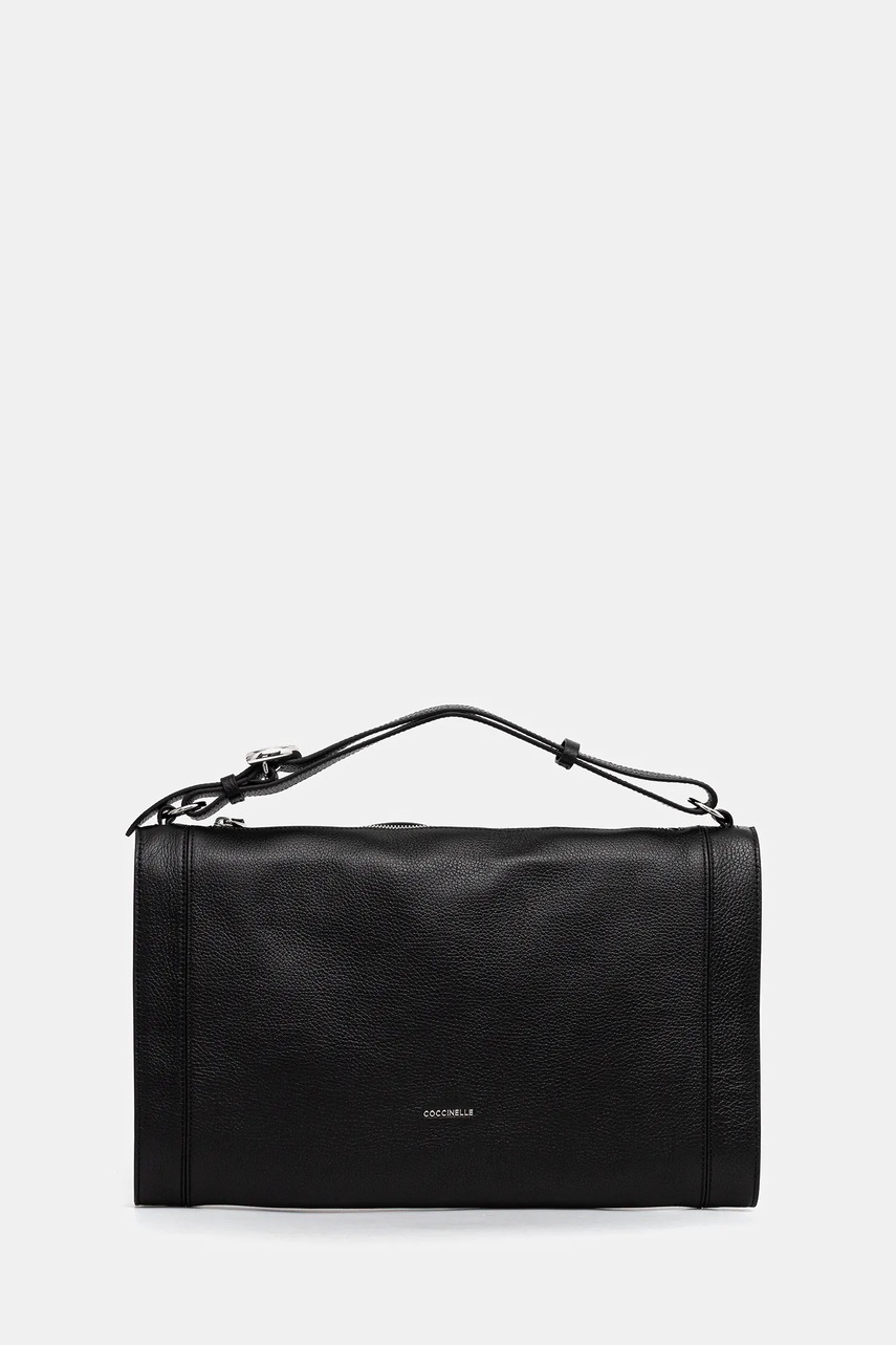 Coccinelle poșetă de piele ELINOR culoarea negru, E1.TL5.12.02.01