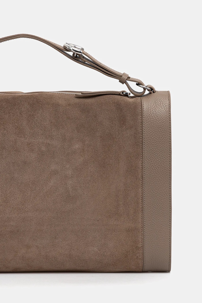 Δερμάτινη τσάντα Coccinelle ELINOR χρώμα: μπεζ, E1.TL6.12.01.01 φωτογραφία