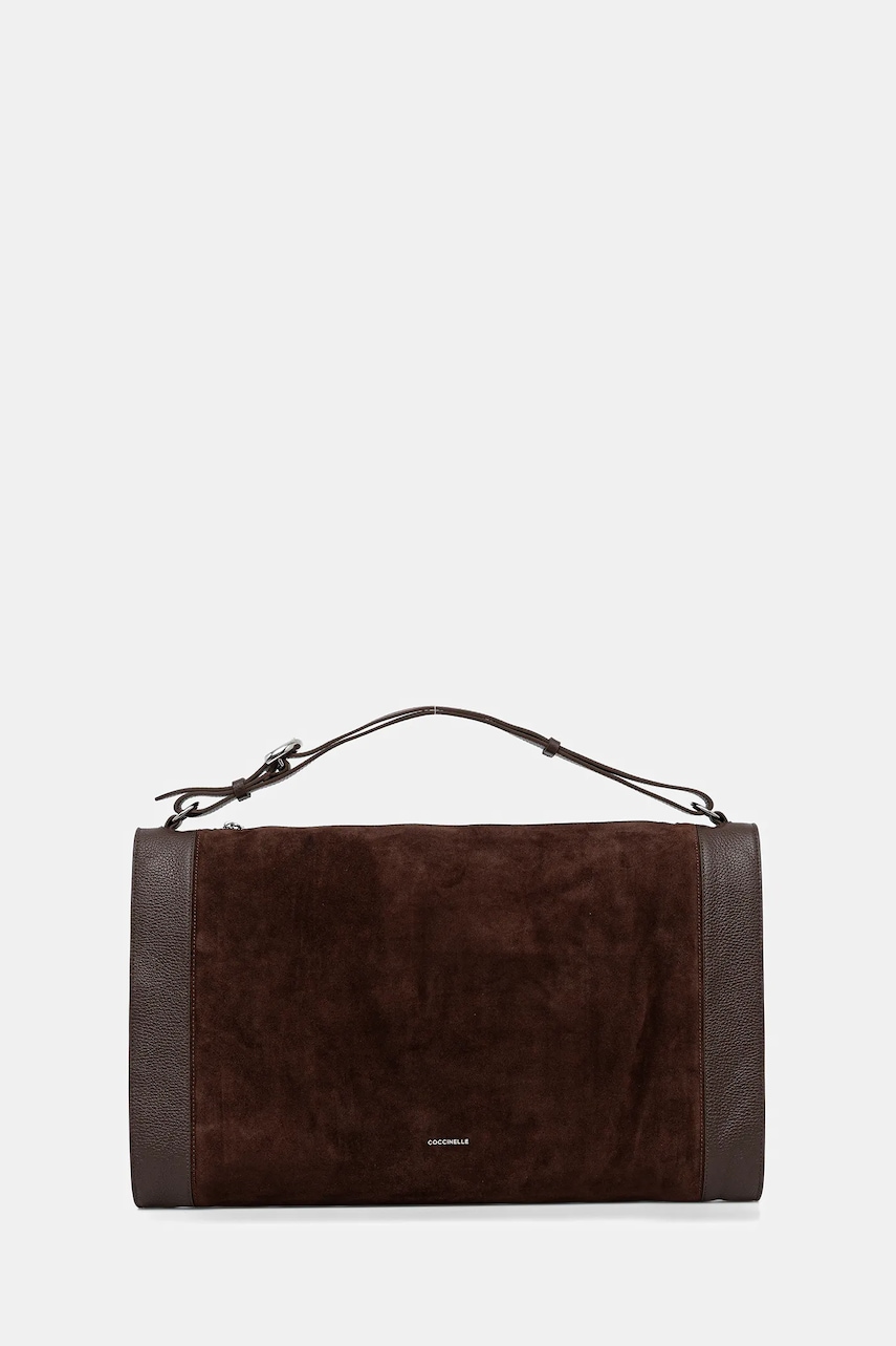 Coccinelle poșetă de piele ELINOR culoarea maro, E1.TL6.12.01.01