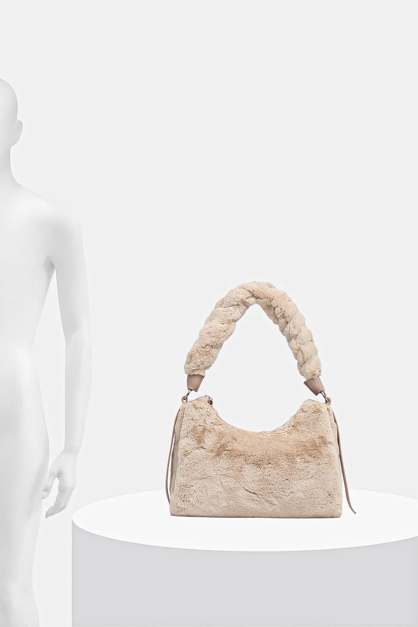 Τσάντα Coccinelle BOHEME χρώμα: μπεζ, E1.T69.13.03.01 φωτογραφία