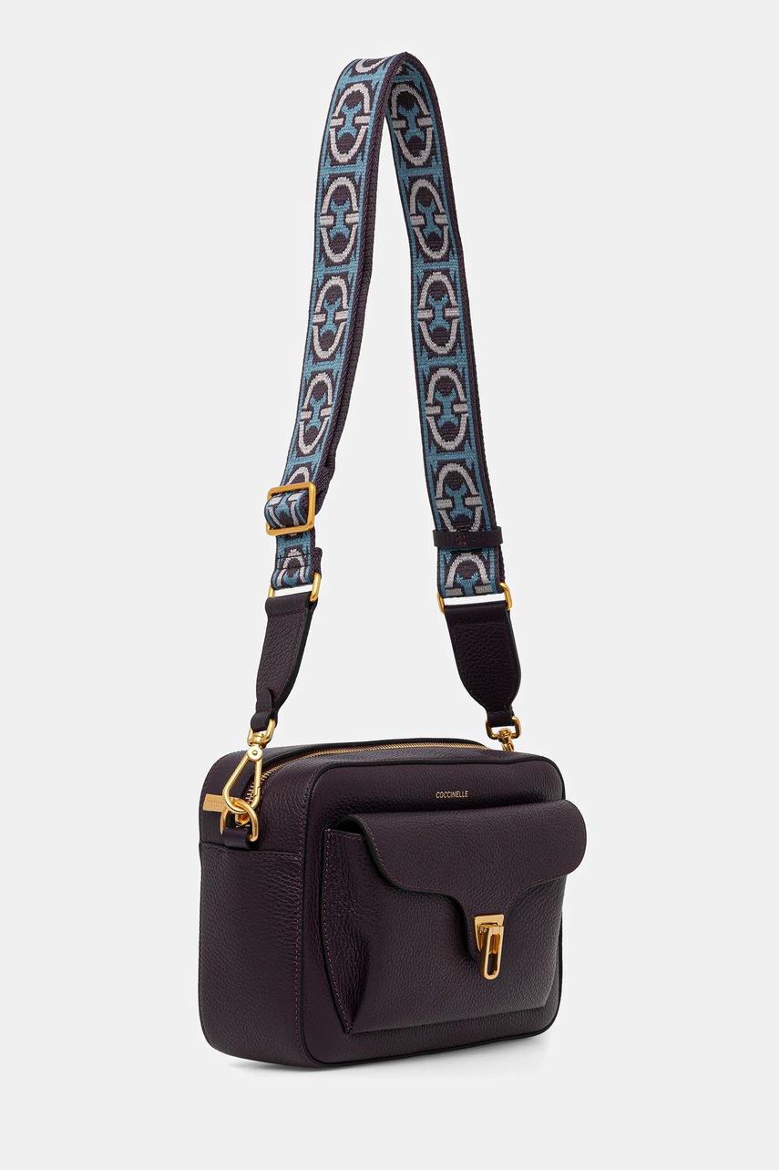 Кожаная сумочка Coccinelle BEAT цвет фиолетовый E1.NOF.15.06.01