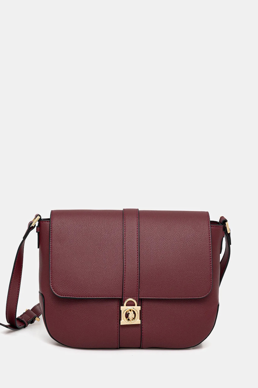 U.S. Polo Assn. poșetă Winterberry culoarea roșu, BIUWZ8858WVP