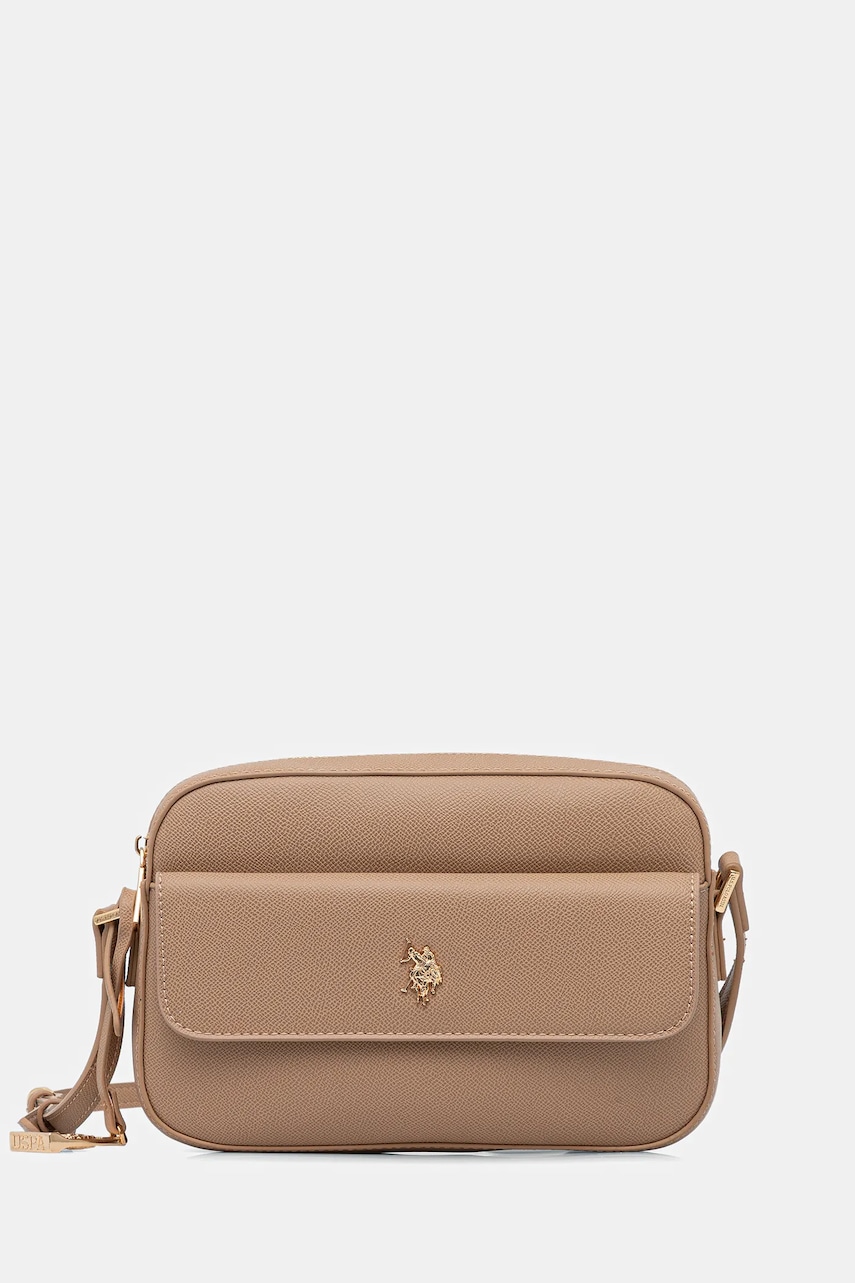 U.S. Polo Assn. poșetă Jones culoarea bej, BEUJE8656WVP