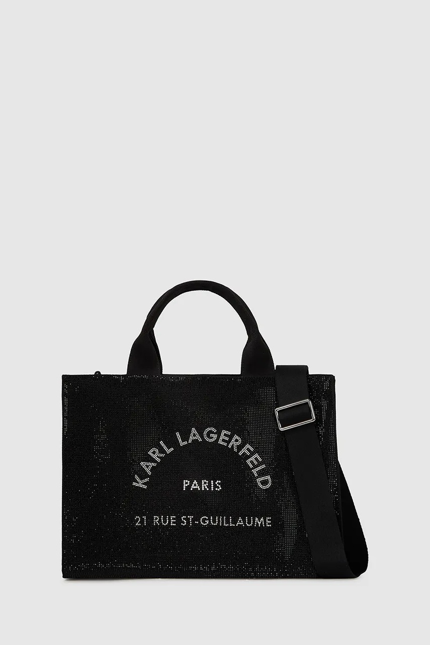 Karl Lagerfeld poșetă culoarea negru, A4W50011