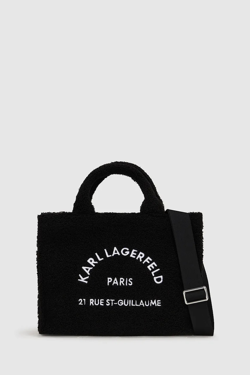 Karl Lagerfeld poșetă culoarea negru, A4W50013