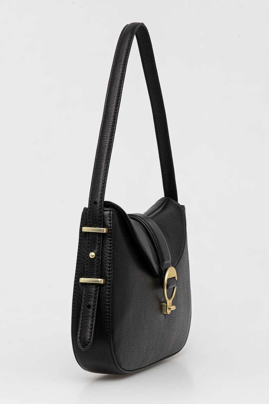 Кожаная сумочка Barbour цвет чёрный LBA0493