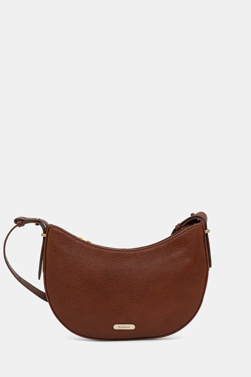 Barbour poșetă de piele culoarea maro, LBA0507