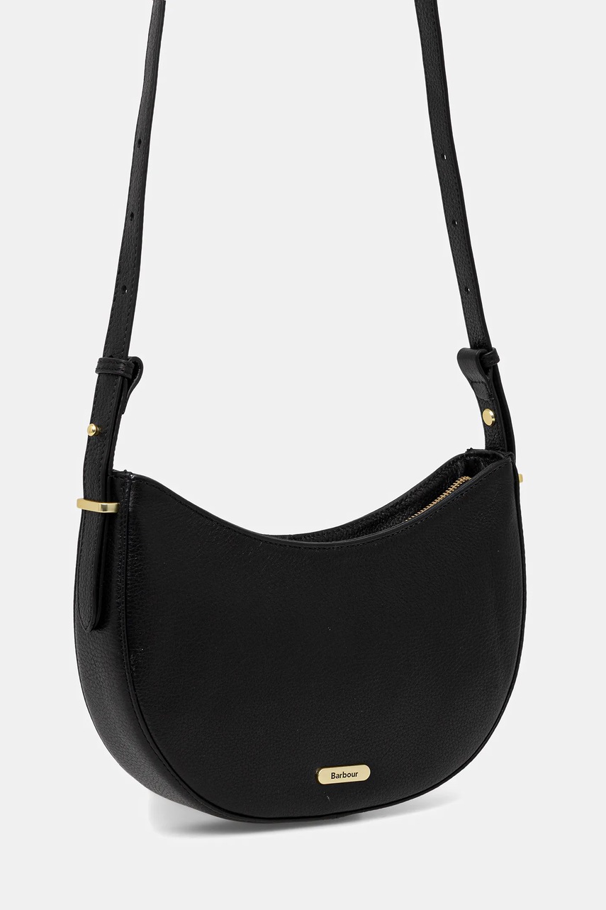 Кожаная сумочка Barbour цвет чёрный LBA0507