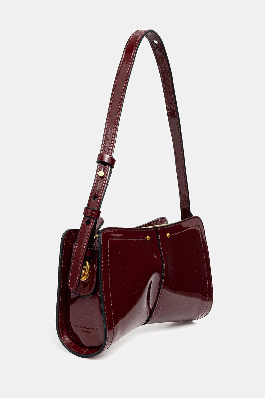 Кожаная сумочка Gianni Chiarini KEIRA цвет бордовый BS.11600.VRPIU Кожаная сумочка Gianni Chiarini KEIRA цвет бордовый BS.11600.VRPIU