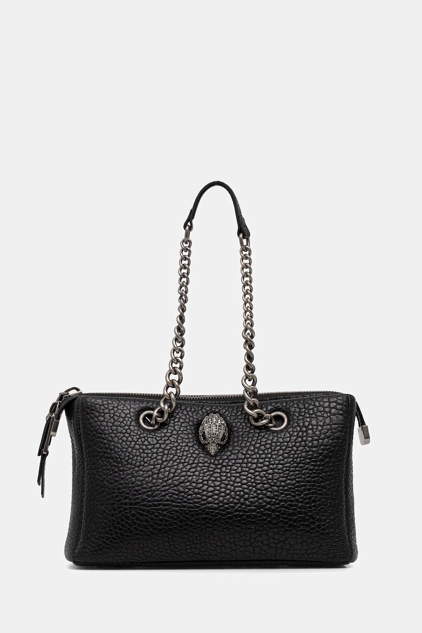 Kurt Geiger London geantă de piele KENSINGTON culoarea negru, 5019200019