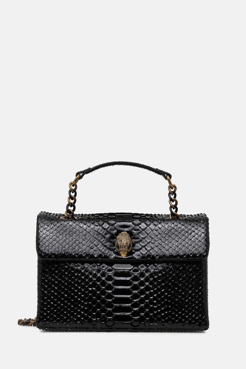 Kurt Geiger London poșetă de piele KENSINGTON culoarea negru, 5021500719