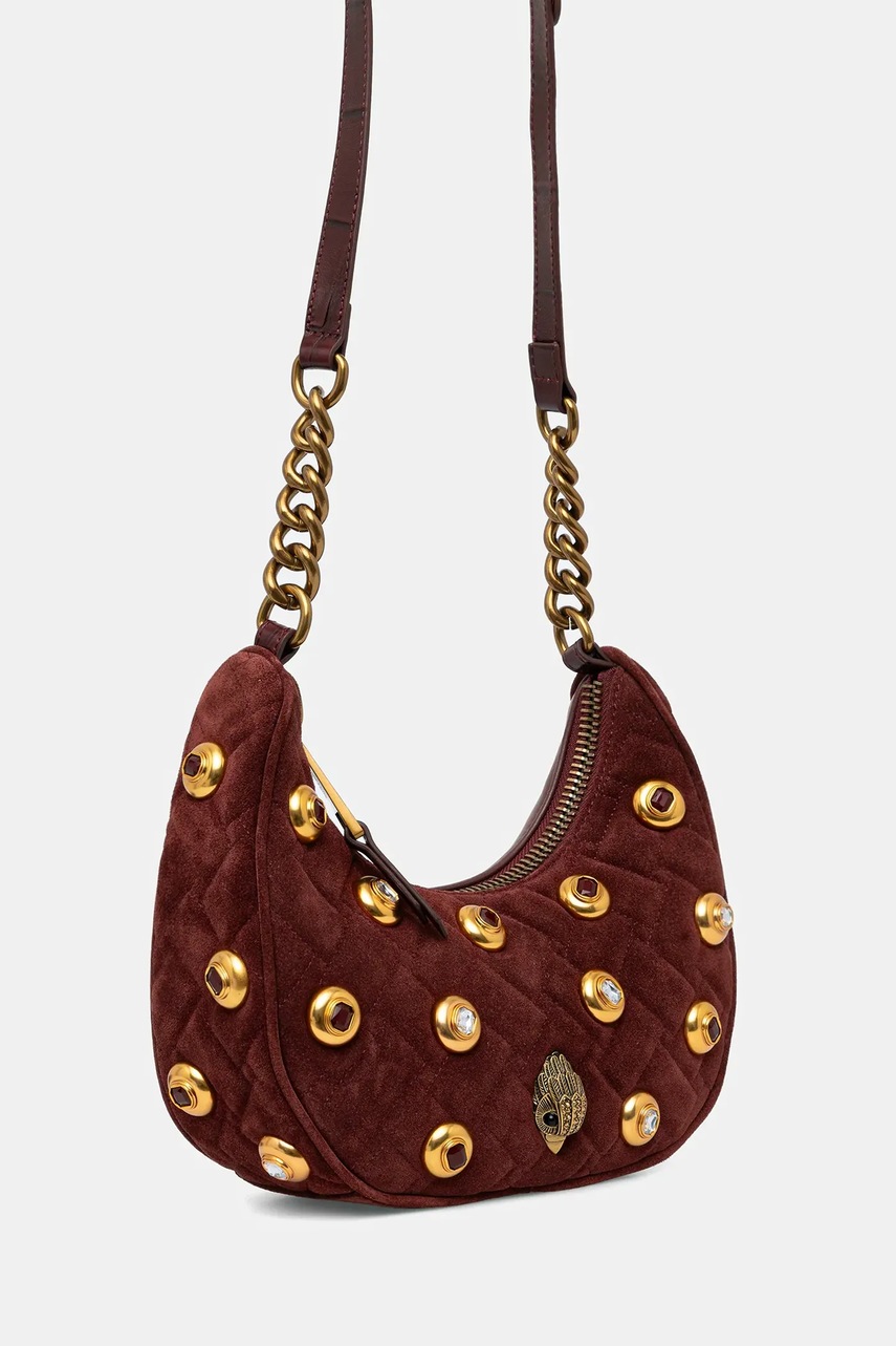 Кожаная сумочка Kurt Geiger London KENSINGTON цвет бордовый 5014256289