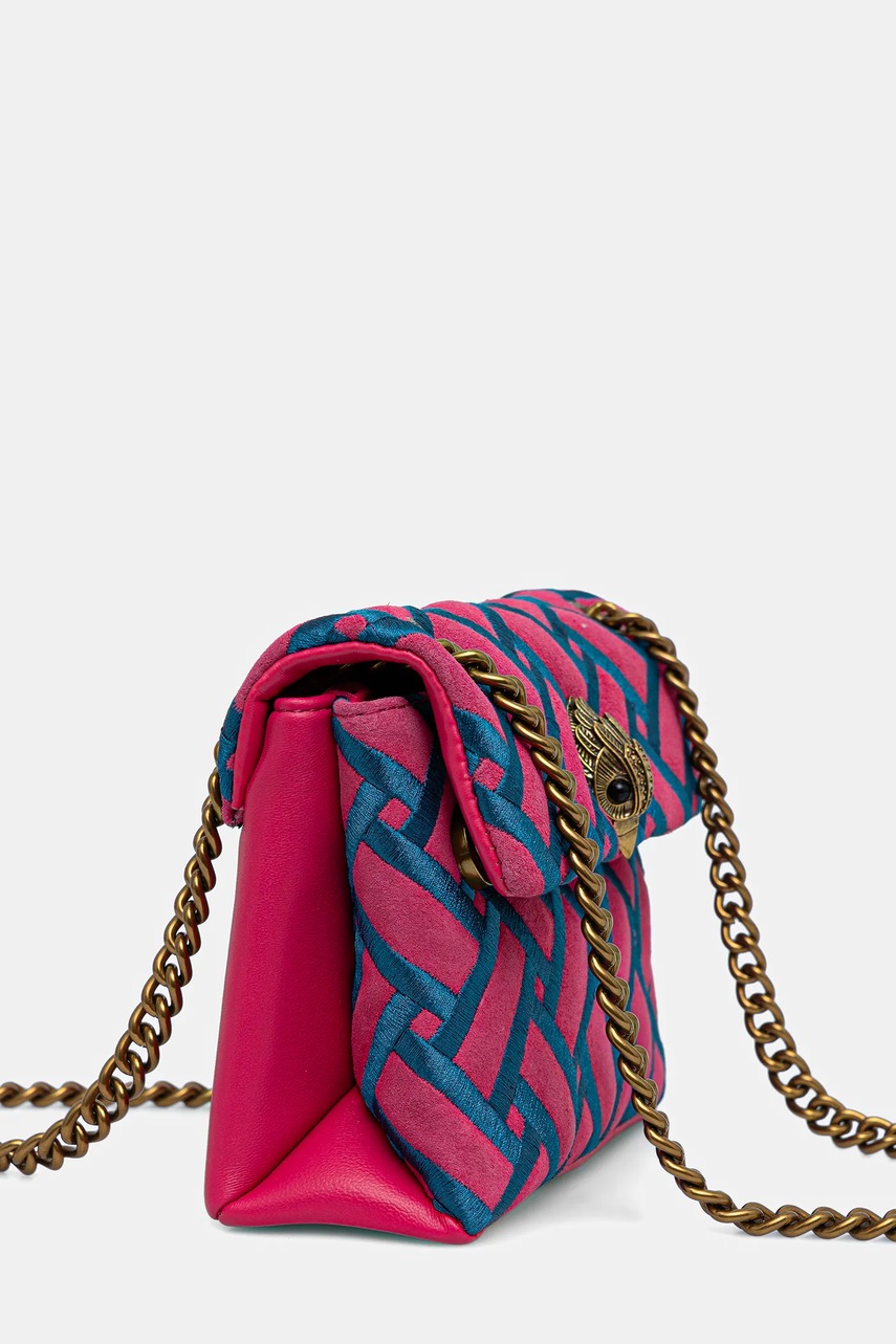 Кожаная сумочка Kurt Geiger London MINI KENSINGTON цвет розовый 5017657219