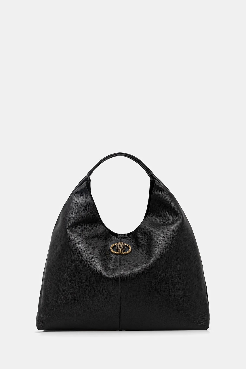 Kurt Geiger London poșetă de piele CHELSEA culoarea negru, 5049700109