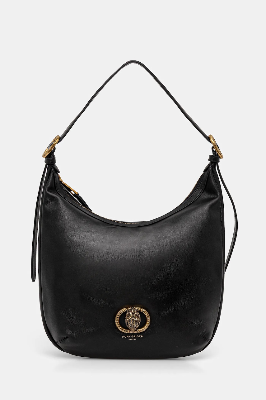Kurt Geiger London poșetă de piele CHELSEA culoarea negru, 4978900109