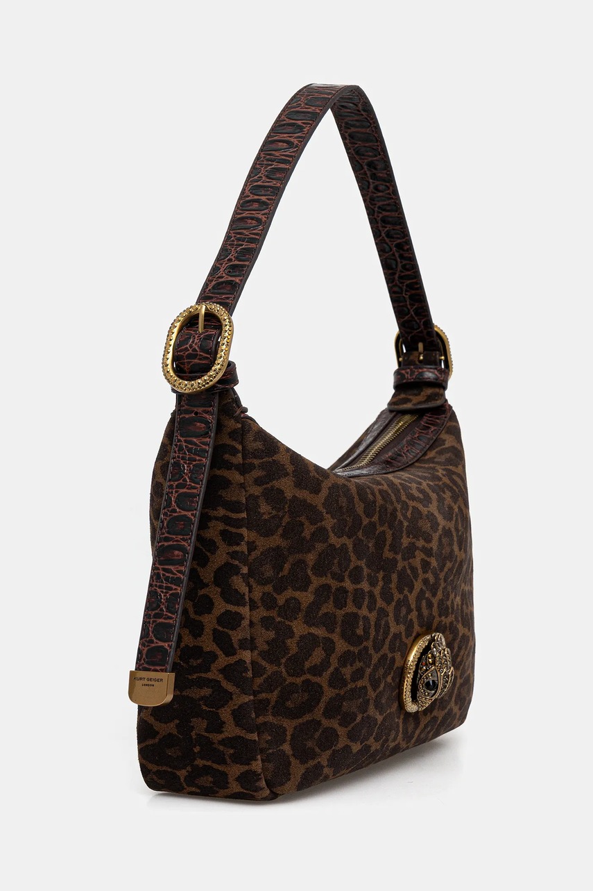 Кожаная сумочка Kurt Geiger London CHELSEA цвет коричневый 4979135289