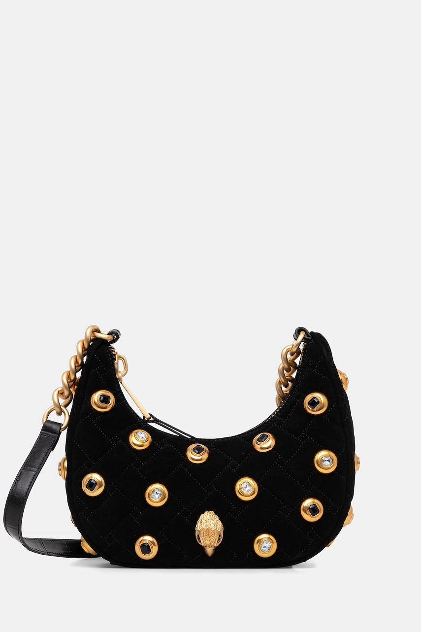 Kurt Geiger London geantă de piele KENSINGTON culoarea negru, 5014200289