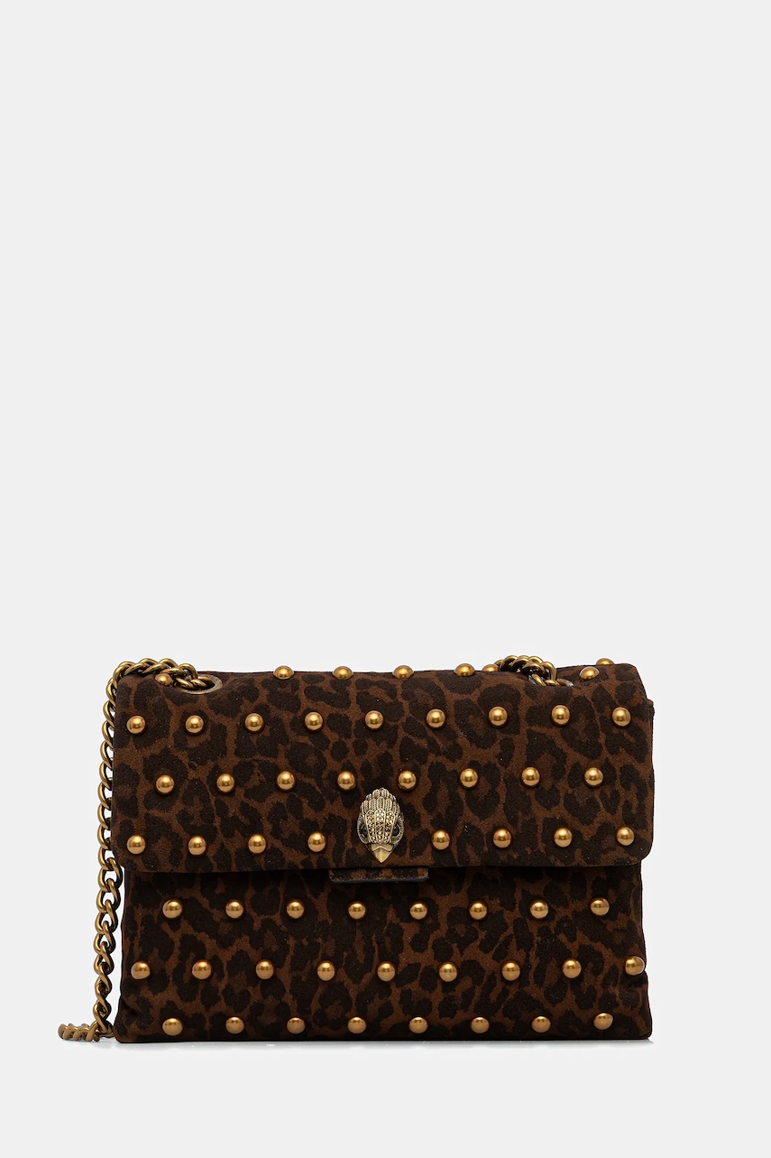 Levně Semišová kabelka Kurt Geiger London KENSINGTON hnědá barva, 5023035289