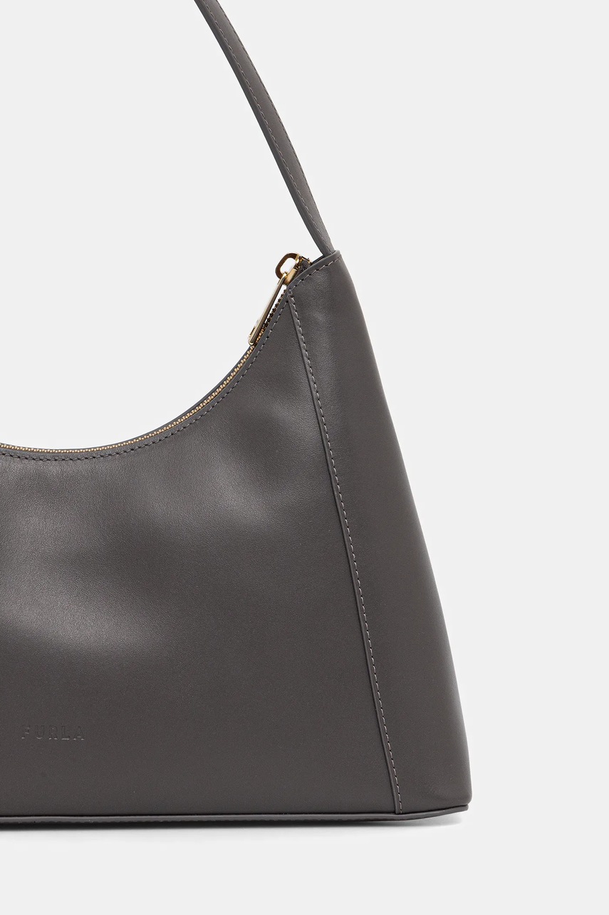 Δερμάτινη τσάντα Furla χρώμα: γκρι, WB00782.AX0733.4283S φωτογραφία