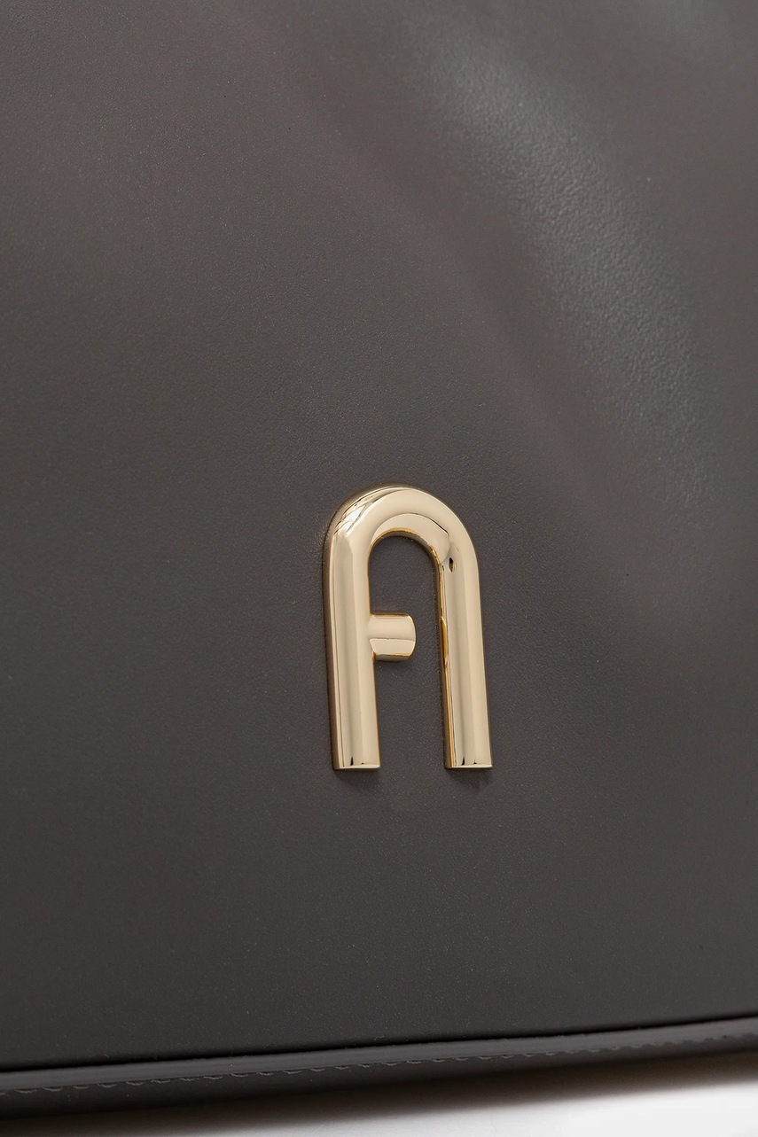 Δερμάτινη τσάντα Furla χρώμα: γκρι, WB00782.AX0733.4283S φωτογραφία