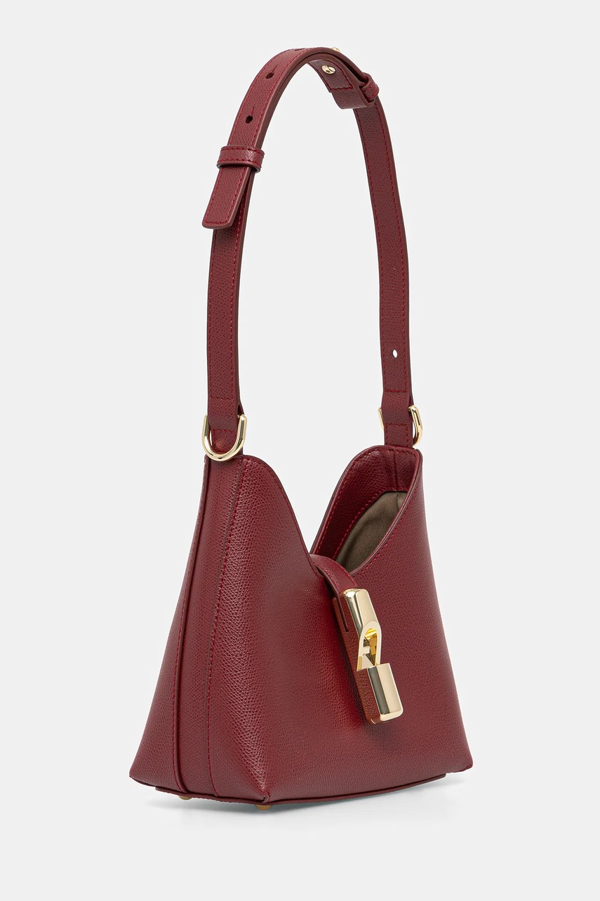 Кожаная сумочка Furla цвет бордовый WE00820.ARE000.CGQ00