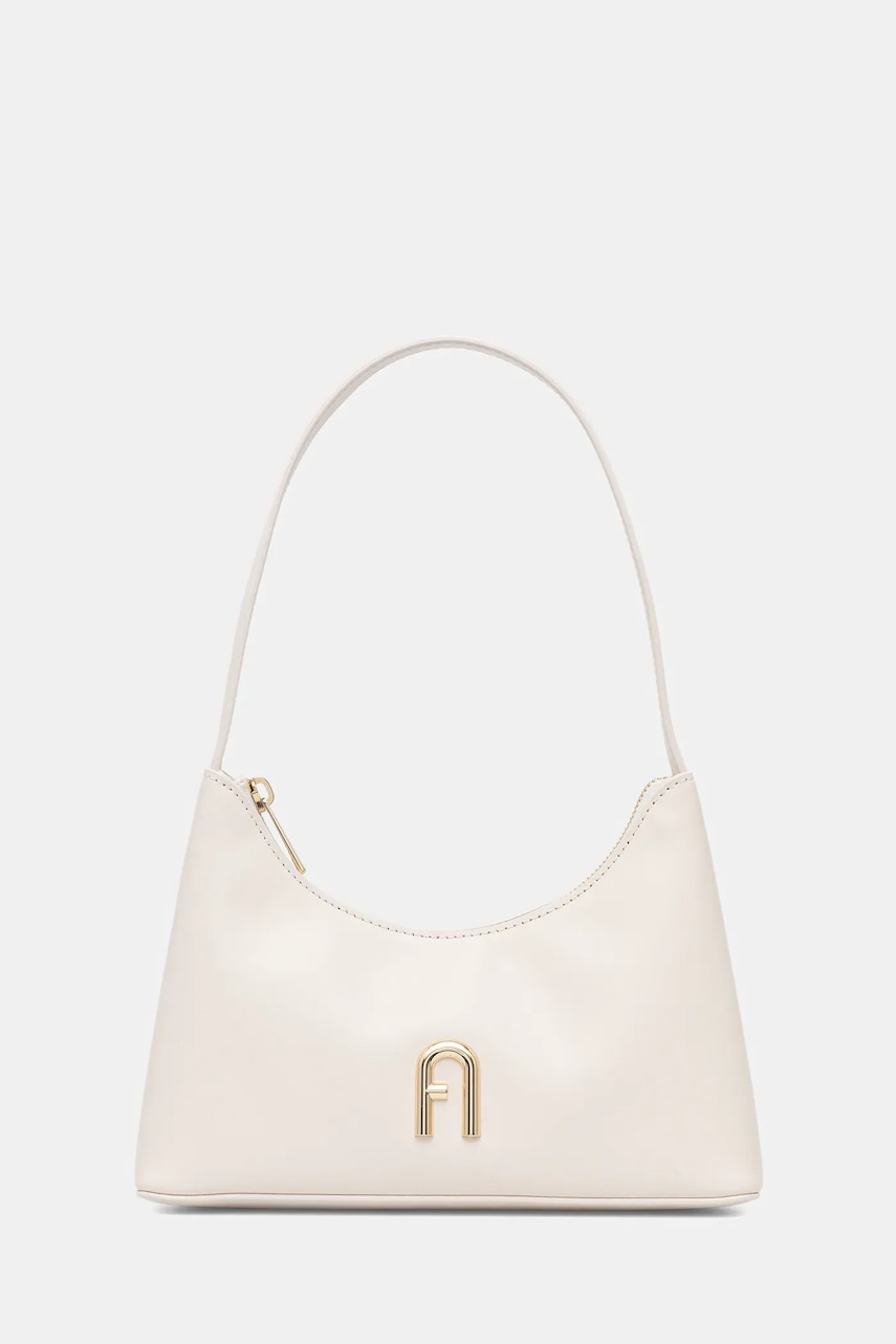 Levně Kožená kabelka Furla bílá barva, WB00863.AX0733.PNN00