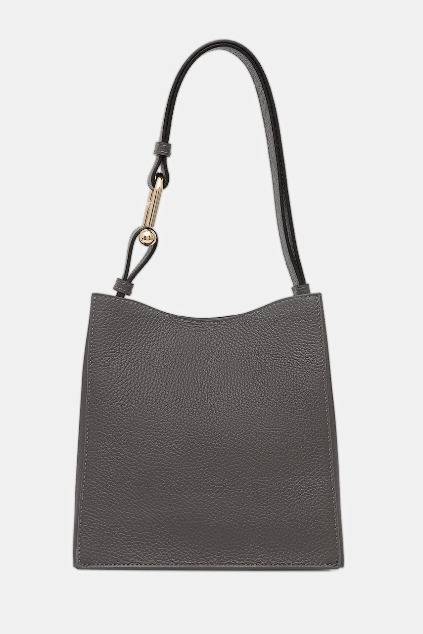 Levně Kožená kabelka Furla šedá barva, WB01373.HSF000.4283S